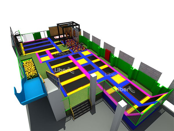 Customized Indoor Amusement Park Trampoline Soft Play Supplier